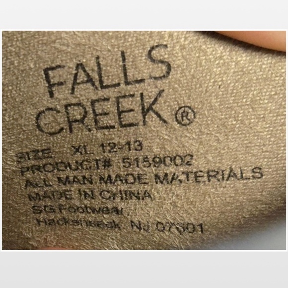 New Falls Creek Slide Shoes Mens Size 13 Boho Gray 2 Thick Strapped Buckled NWT - Picture 15 of 15